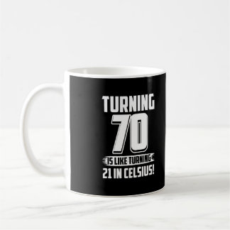 Caneca De Café Feliz 70 Birthday