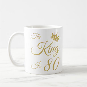 Caneca De Café Feliz 80 de Aniversário Para Homens