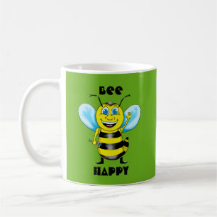 Caneca De Café Feliz Abelha Mug