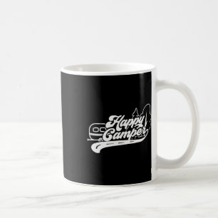Caneca De Café Feliz Acampador Vintage Retro Camping Ao Ar Livre