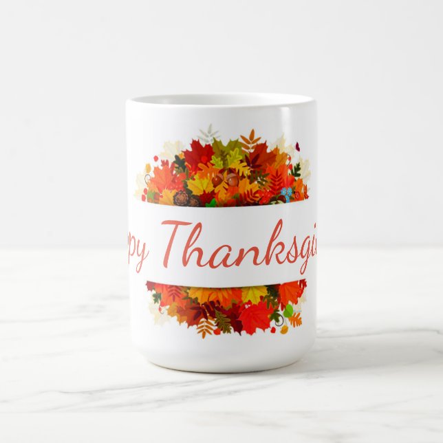 Caneca De Café Feliz Ação de Graças (Centro)