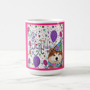 CANECA DE CAFÉ FELIZ ANIVERSÁRIO