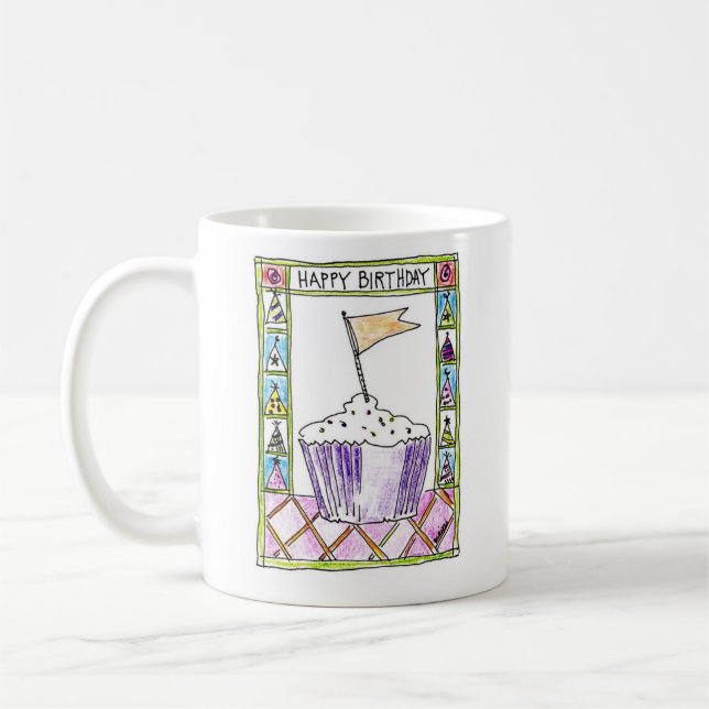 Caneca De Café Feliz aniversario (Esquerda)