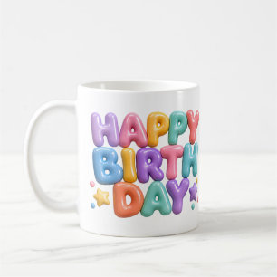 Caneca De Café Feliz Aniversário