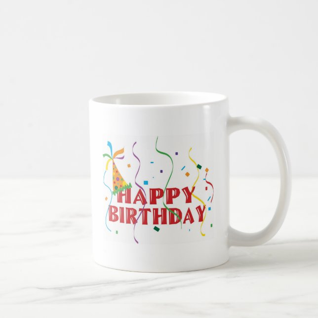 Caneca De Café Feliz aniversario (Direita)