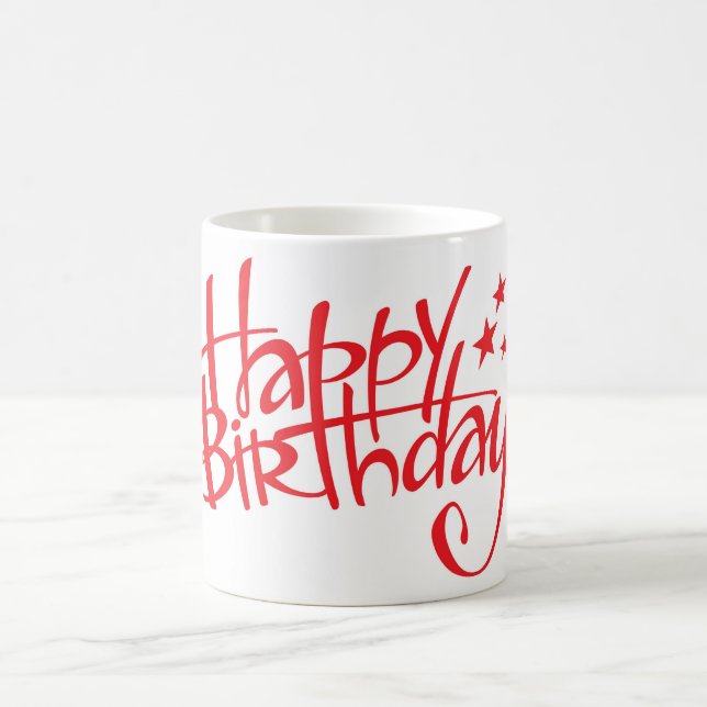 Caneca De Café Feliz aniversário (Centro)
