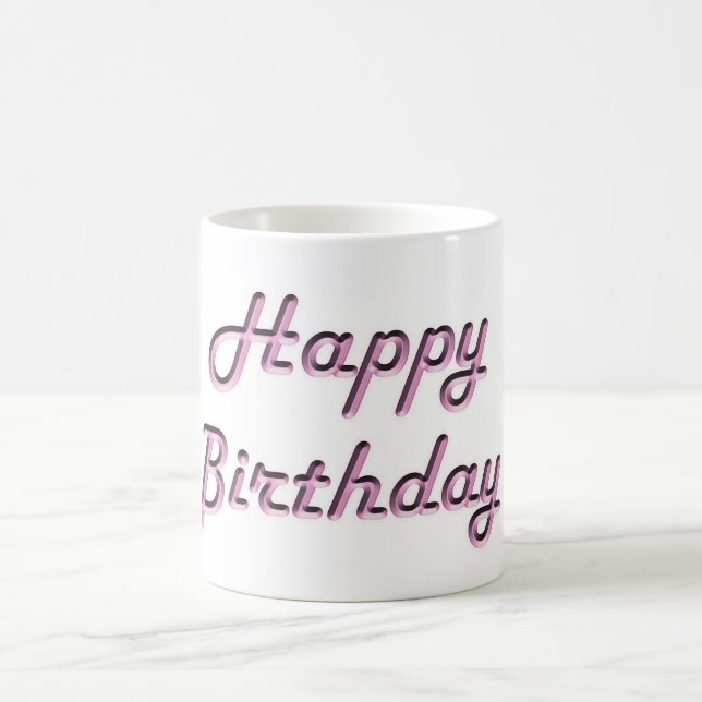 Caneca De Café Feliz aniversário! (Centro)