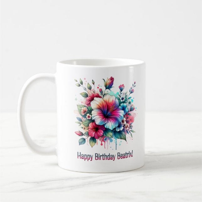 Caneca De Café Feliz aniversário Beatrix (Esquerda)