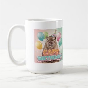 Caneca De Café Feliz aniversário Capy!