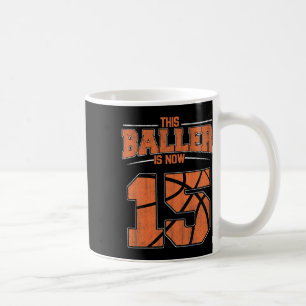 Caneca De Café Feliz Aniversário de 15 Anos Meninos De Bysketbyll