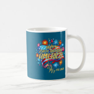Caneca De Café Feliz aniversário de 250 anos américa 250 aniversá