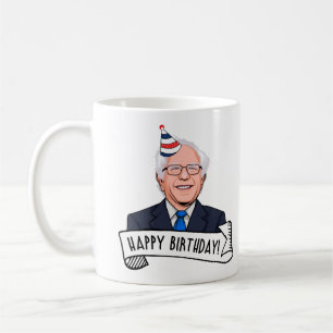 Caneca De Café Feliz Aniversário de Bernie Sanders