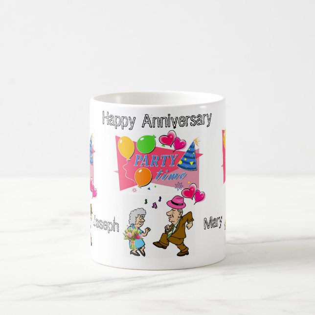 Caneca De Café Feliz Aniversário de Feliz Aniversário de Mug (Centro)