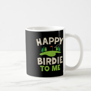 Caneca De Café Feliz Aniversário de Golfe Camisa Feliz Birdie Gol