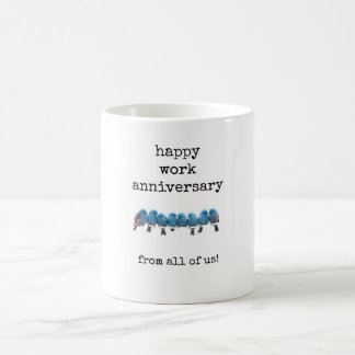 Caneca De Café Feliz aniversário de trabalho de todos nós