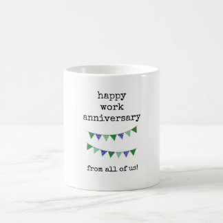 Caneca De Café Feliz Aniversário de Trabalho Mug, De Todos Nós