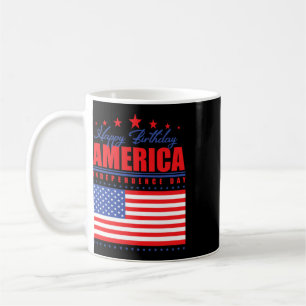 Caneca De Café Feliz Aniversário Dia da Independência da América