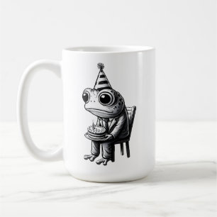 Caneca De Café Feliz aniversário do sapo Triste