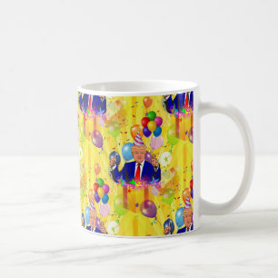 Caneca De Café feliz aniversário donald trump