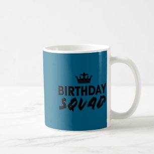 Caneca De Café Feliz aniversário esquadrão rei coroa branca engra