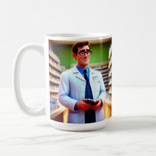 Caneca De Café Feliz Aniversário Farmacêutico