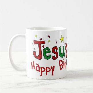 Caneca De Café Feliz aniversario Jesus
