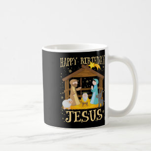 Caneca De Café Feliz Aniversário Jesus Correspondente à Família X