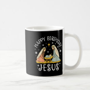 Caneca De Café Feliz Aniversário Jesus Suéter Feio de Natal Crist
