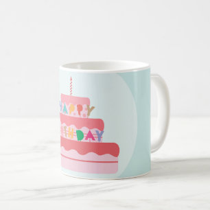 Caneca De Café Feliz aniversário Mug