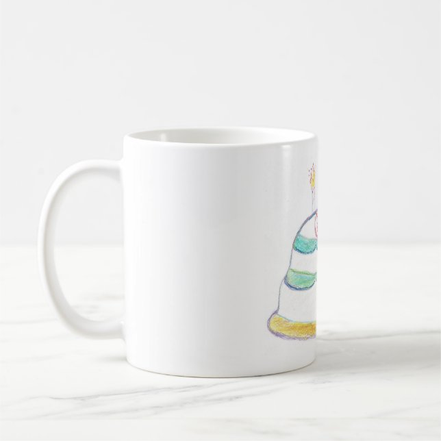 Caneca De Café Feliz Aniversário Mug (Esquerda)