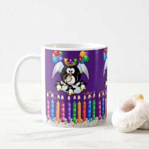 Caneca De Café Feliz aniversário Mug Penguin