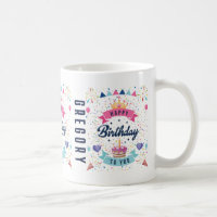 Feliz Aniversário, Nome Personalizado Grafo