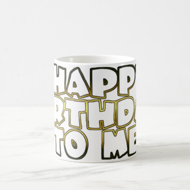 Caneca De Café Feliz aniversário para mim, Selfie Parabéns Mug (Centro)