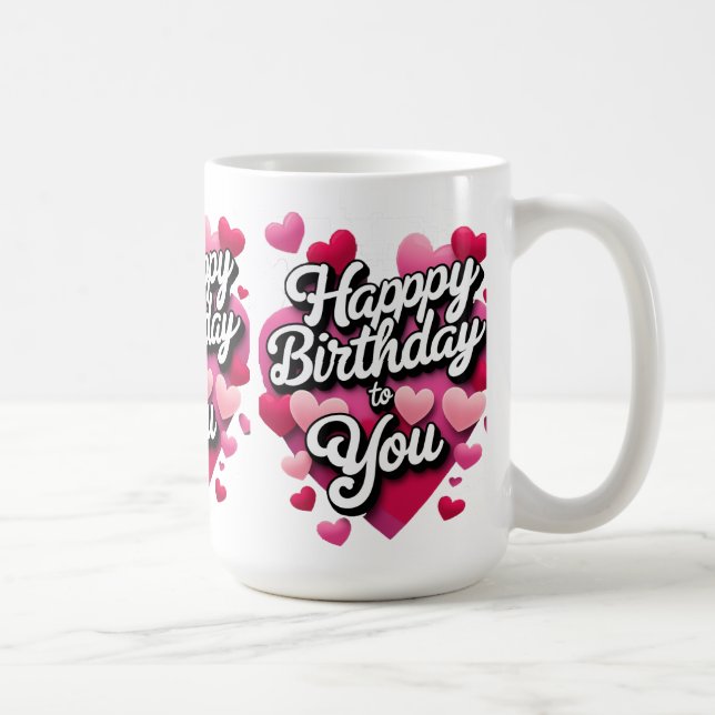 Caneca De Café feliz aniversário para você (Direita)