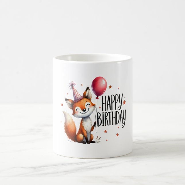 Caneca De Café Feliz Aniversário - Pata De Raposa (Centro)
