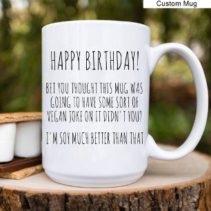 Caneca De Café Feliz aniversário! / Piadas Engraçadas de Aniversá