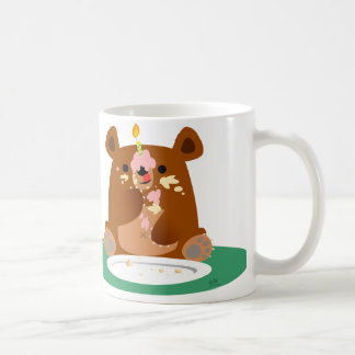 Caneca De Café Feliz aniversario, pouco urso!!