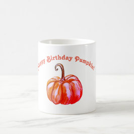 Caneca De Café Feliz Aniversário Pumpkin Personalizado Mug