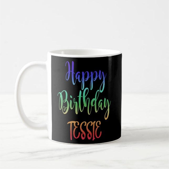 Caneca De Café Feliz aniversário Tessie Idea (Esquerda)