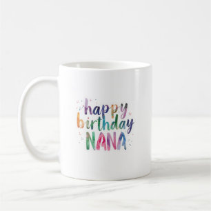 Caneca De Café Feliz Aniversário Vovó