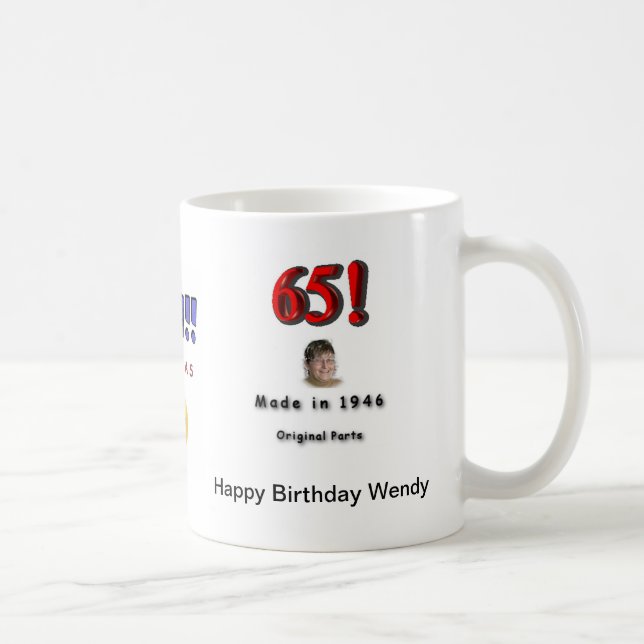 Caneca De Café Feliz aniversario Wendy (Direita)