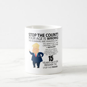 Caneca De Café Feliz Ano de Aniversário do 15 Aniversário Prese