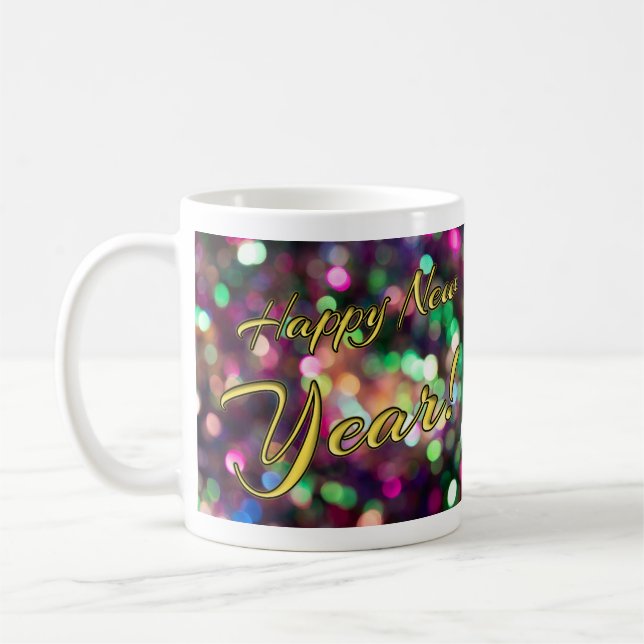 Caneca De Café Feliz ano novo! (Esquerda)