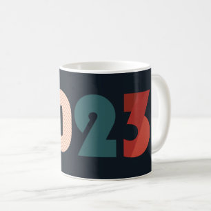 Caneca De Café Feliz ano novo 2023 texto sazonal
