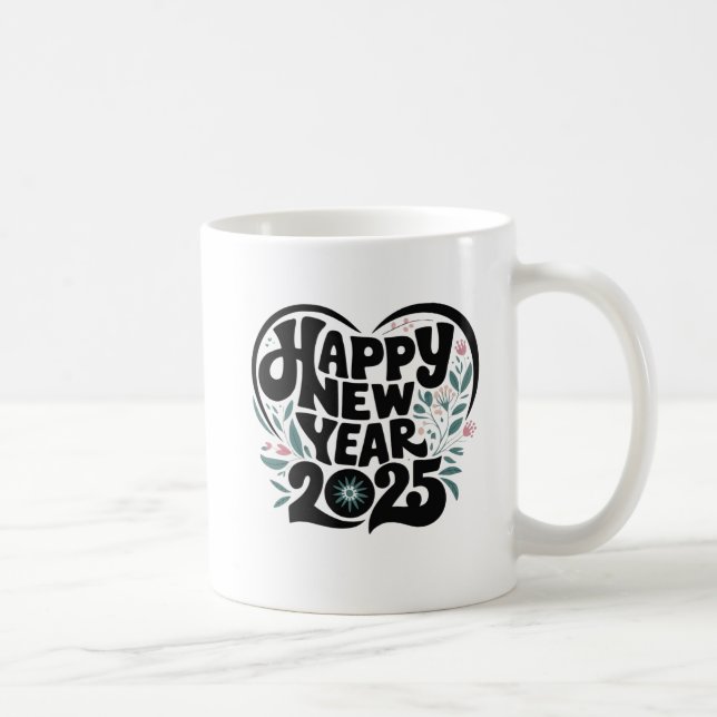 Caneca De Café feliz ano novo 2025 (Direita)