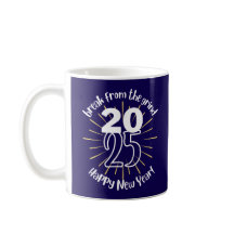 Caneca de Café Feliz Ano Novo 2025