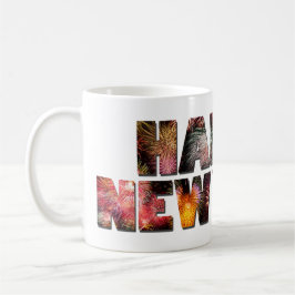 Caneca De Café "Feliz ano novo 2025 🎆 Fireworks Extravaganza!"