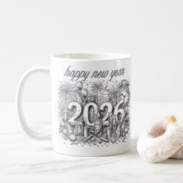 caneca de café feliz ano novo 2026