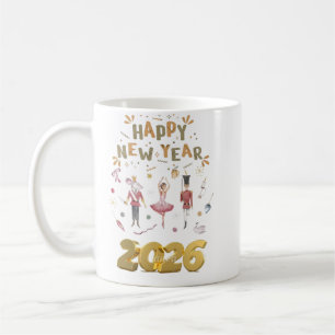 Caneca De Café feliz ano novo 2026