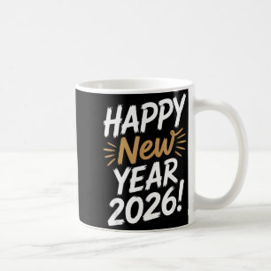 Caneca De Café Feliz Ano Novo 2026 Véspera de Ano Novo